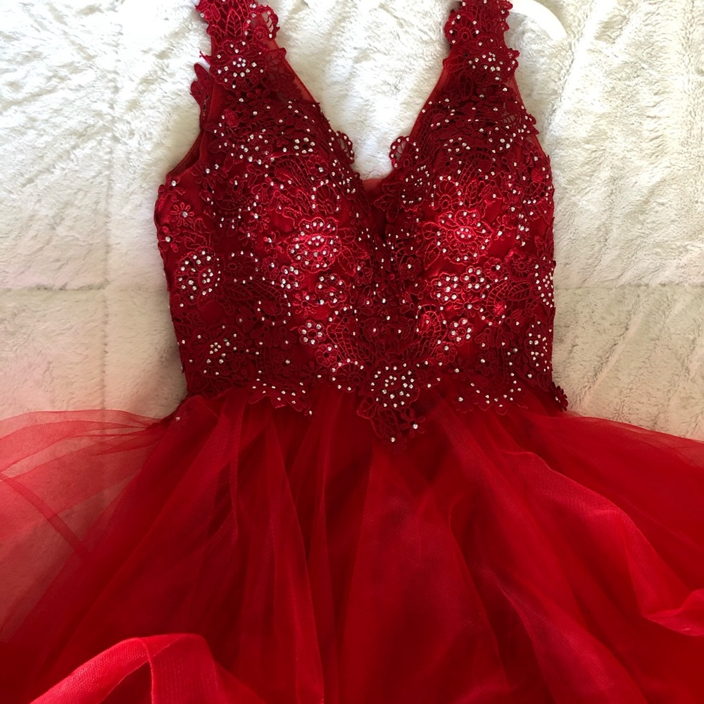 long red dress